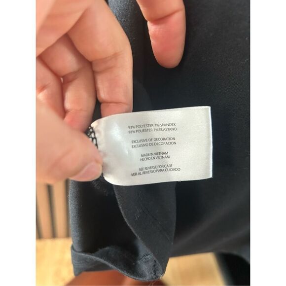 Eddie Bauer black active tennis dress skirt size extra small no shorts w pockets - Picture 4 of 6